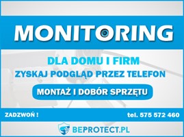 Montaż MONITORINGU dla domu i firm - Całe Podkarpacie - BeProtect.pl