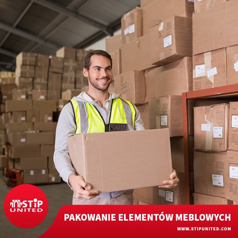 Pakowanie elementów meblowych