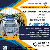 Praca na wakacje bądź dłużej - za granicą - automotive!