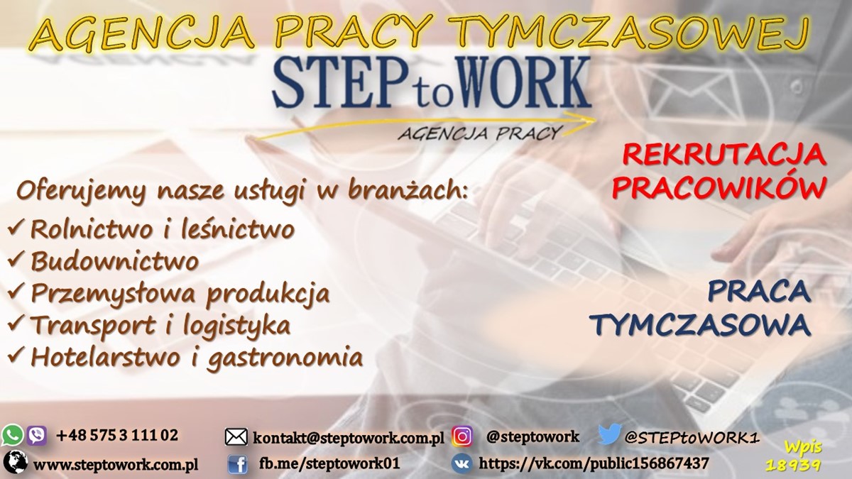 Zrób krok do pracy!