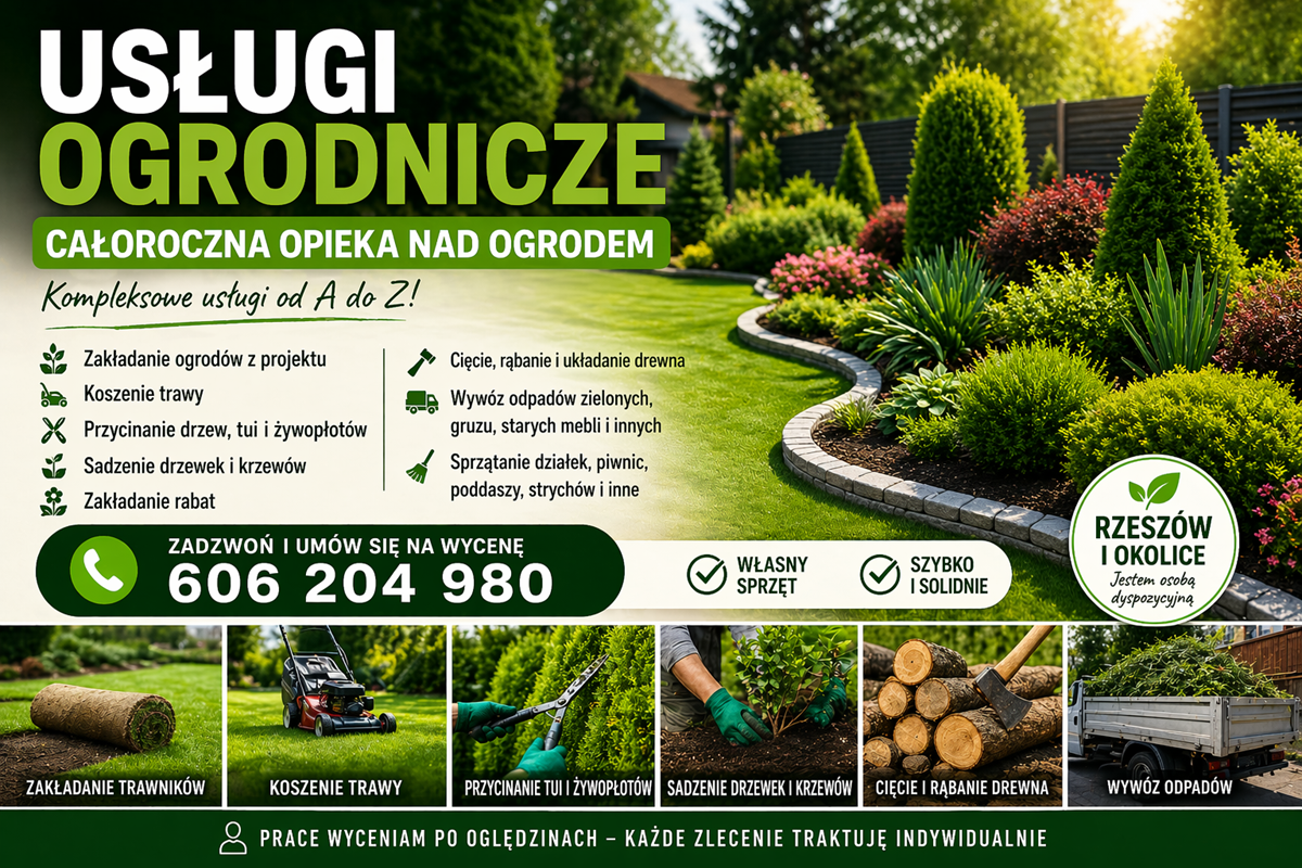 Ogrodnik Rzeszów i okolice