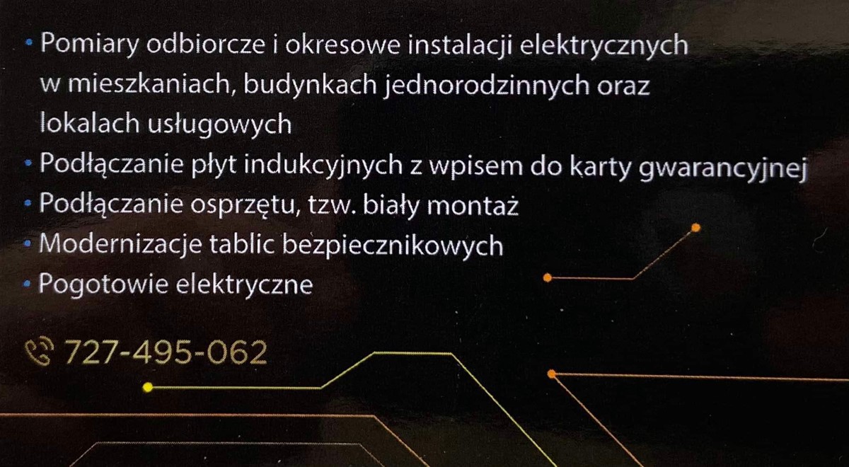 Przeglądy instalacji elektrycznej - domy, mieszkania, lokale usługowe